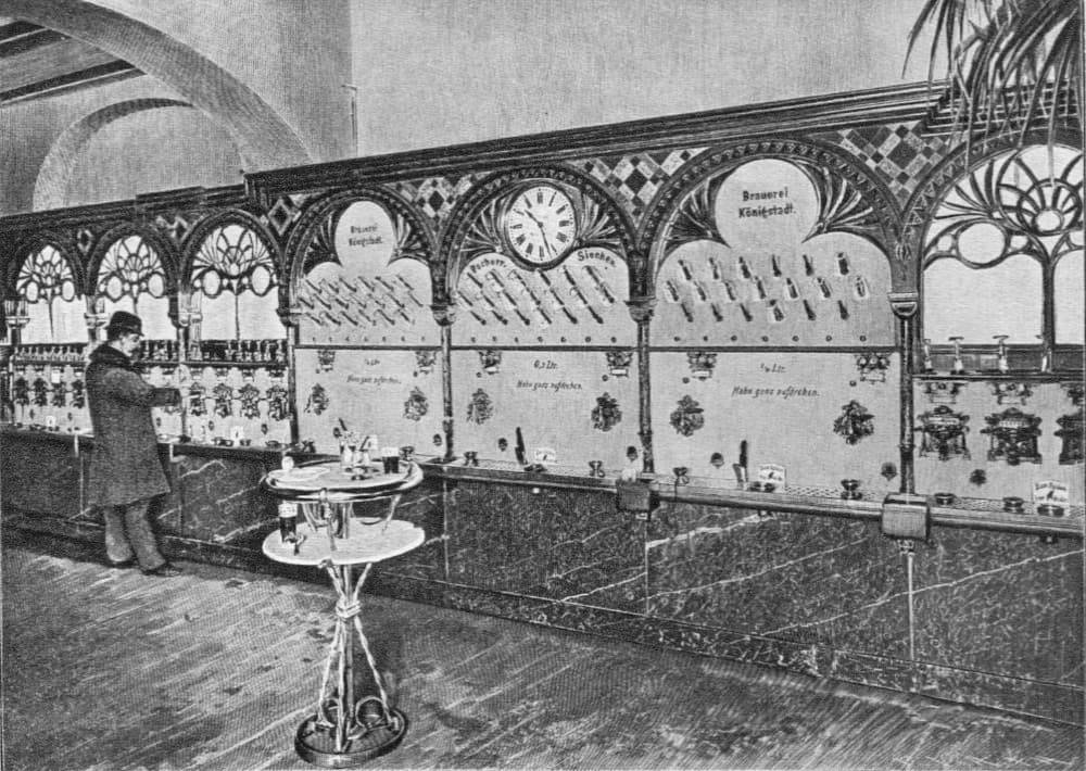 Automaten Stollwerck Schnellrestaurant 1896